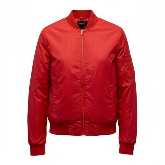 Forever 21 Jackets Red Mens Lightweight Size S - Picture 2 of 11